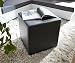 Produktbild DELIFE Sitzhocker Dado Schwarz 45x45 cm Sitzwürfel