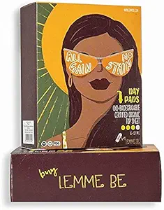 Lemme Be 100% Pure Cotton Sanitary Pads For Girls | Day Pads - Box of 7 | Sanitary Pads For Teens With Wings