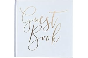 Ginger Ray Gold Foiled Wedding Guestbook Memory Christening Birthday Engagement
