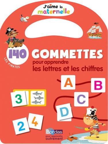 140 gommettes pour apprendre les lettres et les chiffres : Les pirates francais 140 gommettes pour apprendre les lettres et les chiffres : Les pirates francais