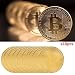 Produktbild Sammlermünzen Bitcoin / Litecoin / ETH, ESAILQ Gold Silber Kupfer überzogene Bitcoin / Litecoin / ETH Münzen Sammlerstück BTC / LTC / ETH Münzen Kunst Sammlung Körperlich (Gold-4, 10pcs Bitcoin, 38mm)