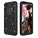 Produktbild Aearl Hybrid Stoßfest Schutzhülle für Samsung Galaxy S9 Plus, 3 in 1 Trefferfarbe Bling Glänzend Glitzer PC Schwer 360 Grad Voll Schutz Full Body Case mit Displayschutzfolie- Schwarz & Schwarz
