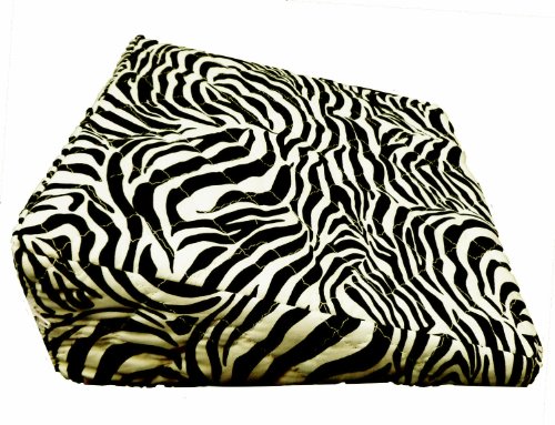 Pregnancy Maternity Large Comfy Back & Bump Support Wedge Cushion Pillow - ZEBRA BLACK & WHITE - WITH QUILTED COVER - 30x30cm