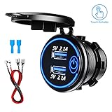 【WASSERDICHT & STAUBDICHT】 Mit IP66 wasser- und staubdicht durch eine Gummiabdeckung, schützt intern Schaltung, effektiv seine Lebensdauer erhöhen.