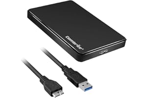 Combrite 2.5 Hard Drive Enclosure USB 3.0 Ultraspeed External HDD Caddy Tool-Free Design SATA III [UASP Supported] For 2.5-Inch SATA HDD/SSD