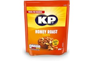 KP Nuts Share Bag of Honey Roast Flavoured Peanuts, 225g