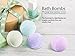 The Escential Co. Bath Bomb Gift Set, Organic and Natural Bath Bomb Essential Oils Set, 6 VARIETIES AND FRAGRANCES