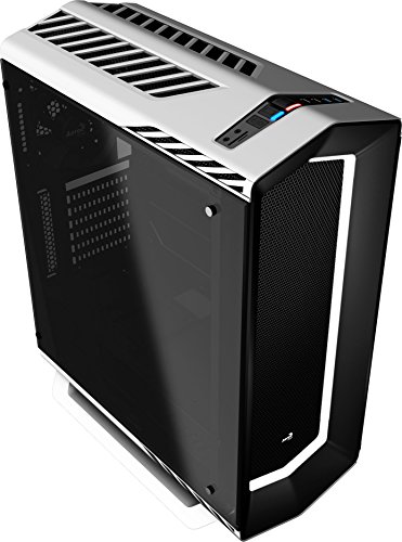 Aerocool P7C1WG - Caja gaming para PC con iluminación LED 8 colores, color blanco