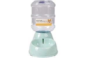 MOKERNALI Abbeveratoio per Gatti, Bevitore Automatico per Gatti, 3,8L, Fontana d'Acqua per Gatti, Distributore Automatico d'Acqua per Gatti, a prova di perdite, con Ciotola Rimovibile e Antiscivolo (verde)