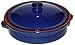 Produktbild Amazing Cookware Terrakotta-Ofenform, rund, mit Deckel, 25 cm, Reactive Blue