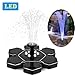 Produktbild CPPK Solar Springbrunnen, Solar Teichpumpe Outdoor Wasserpumpe Solarpumpe mit 2.4W Monokristalline Solar Panel Brunnen für Gartenteich, Vogel-Bad, Fisch-Behälter, Kleiner Teich, Garten Springbrunnen
