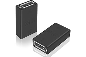 Duttek Accoppiatore Displayport, adattatore Displayport femmina a femmina, 8 K a 60 Hz, supporta DP 1.4 per computer portatili (confezione da 2)