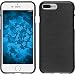 Produktbild PhoneNatic Case für Apple iPhone 8 Plus Hülle Silikon silber brushed + 2 Schutzfolien