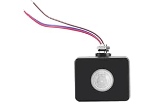 FABATER Sensor de Movimiento, Detector de Sensor de Exterior pequeño infrarrojo de 110-240 V, Resistente al Agua para Uso Nocturno con Luces para módulo de Sensor de Patio