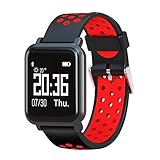 Band&New Fitness Armband mit Pulsmesser Pedometer,mit Wasserdicht IP67 Aktivit?Tstracker Pedometer Smart-Armband Für Frauen M?Nner Kinder Anruf/SMS Kompatibel mit iPhone und Android