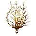 Produktbild DS Wandleuchten Crystal Wandleuchte, K9 Crystal Wandleuchte American Country Eisen Wandleuchten Schlafzimmer Nachttischlampe Creative Luxus Gang Lampe Größe-25x38cm # (Farbe : Bronze)