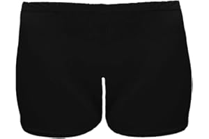 janisramone Girls Kids New Plain Microfiber Hot Pants Stretchy School Gymnastics Dance Gym Shorts 3-13 Years