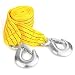 Produktbild BeiLan 6614lbs 3t 3m Auto Schleppseile Riemen mit Haken Fahrzeug Notfall Wiederherstellung Sicherheit Polyester Sling Belt (Gelb)