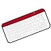 Produktbild DingLong Drahtlose Touch-Tastatur, B9 Drahtlose Touch-Tastatur verdrahtete Tastatur komfortable Full-Size-Touch-Tastatur Computer PC-Tastatur (Rot)
