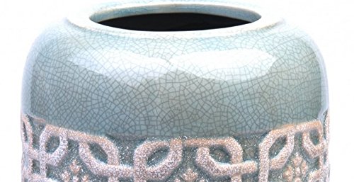 Vase Tischvase Blumenvase Grace Grey (türkis) - 2