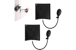 BASETOUSUAL Hebekissen Montagekissen Luftkissen, 2 Stück Air Wedge Pump, Montagehilfe Belastung von 200kg, Aufblasbare Shim TPU, für die Türfensterinstallation und Autoreparatur Montagehilfe (Schwarz)