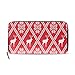 Produktbild Happy Carnival Red Nordic Winter Lange Passport Clutch Geldbörsen Reißverschluss Geldbörse Tasche Handtasche Geld Organizer Tasche Kreditkarteninhaber Für Dame Frauen Mädchen Männer Reise Geschenk