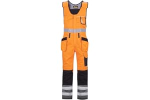 SNICKERS WORKWEAR Snickers HV spodnie kombinowane z HP, Kl2 rozmiar: 100