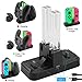 Produktbild WHITEOAK Switch Pro Controller Dual-Ladegerät, Nintendo Switch Joy-Con Ladestation Station Stand mit LED-Anzeige, [Upgrade-Version] mit Free Typ C-Kabel