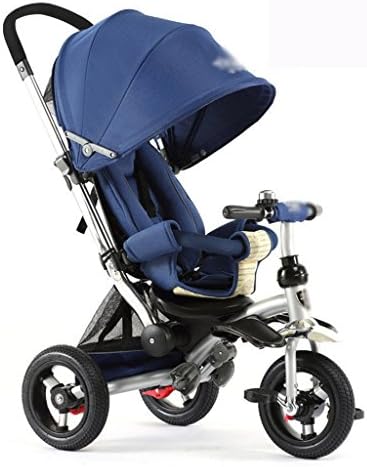 Tricycle Children's Environmental Protection Titanium Empty Wheel Trolley 2-6 Years Old Bicycle (Color : Blue)