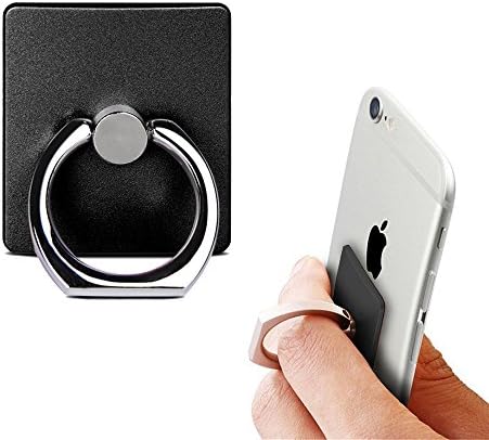 Phone Stand, ECVILLA Luxury Universal Phone Stand,Multi-Angle Portable Stand,360 Rotation 3D Aluminium Alloy Ring Grip/Phone Holder for iPhone 6 6s 7 7plus Samsung LG HTC NOKIA ect (Black)