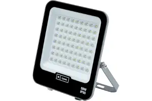 M Ledme - Foco Proyector Led Napoli Plus 50W, 6,000 lumen, IP65 Regulable, Color Luz fría (6000k), Iluminación exterior, De uso para jardín, patios, parking, hotel, naves etc.