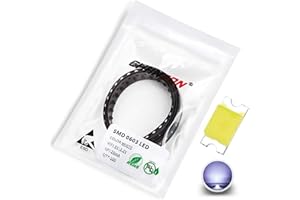 CHANZON 100 pcs SMD 0603 (1.6mm x 0.8mm) LED Blanc Diode Lumières 3V 20mA Ampoule Lampes Composants Électroniques Indicateur Diodes Émettrices De Lumière