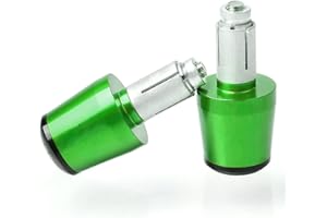 ZHUOWU 2pcs Contrappesi Manubrio Bilancieri Per Z125 Z250 Z300 Z400 Z650 Z750 Z800 Z900 Z900RS Z1000 Verde