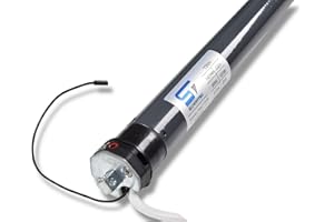 SCHARTEC Kit complet de moteur de volet roulant sans fil - Moteur tubulaire sans fil - Commande de volet roulant - Arbre de 40 et 60 mm - Kit complet (tube F 13-40)