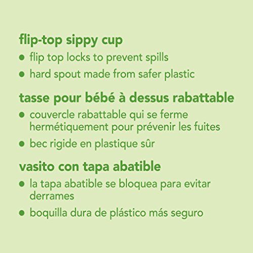 Green Sprouts 144360-215-26 Flip Top System Trinkbecher, 6/12 Monate, rosa - 4