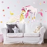 Wandtattoo Mia and Me - Einhörner Onchao und Lyria Wandtatoo Wandsticker Kinderzimmer Mädchen Einhörner, Größe: 46cm x 90cm