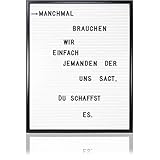 Lieferumfang: 1x Buchstaben-Tafel (Farbauswahl erfolgt je nach Lagerbestand!)