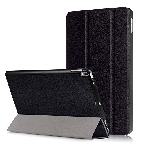 Apple iPad Pro 10.5 Zoll 2017 Modell Hülle, cmdkd Schutzhülle für Apple iPad Pro 10.5 Zoll 2017 Modell Smart case cover mit für Automatisch Einschlaf/Aufwach (Schwarz)