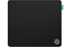 SteelSeries QcK L Performance Balance Gaming-Mauspad – Extradichte für sanftes Gleiten – Flache, abgesteppte Säume – rutschfeste Neopren-Gummibasis – 490 x 420 mm – FPS, MOBA, RTS, MMO