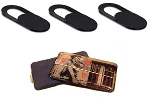 REFINED / HONEEY (CHOOSE OPTION) Self Adhesive Slider Webcam Mobile Laptop Tablet Camera Cover Thin and Discreet - Online Privacy with Screen Cleaner options (3 Webcam Covers + Tablet Girl Screen Cleaner)