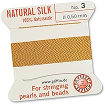 Fil De Soie Naturelle Griffin N° 6, Turquoise 0,70 Mm, 2 Mètres