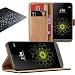Produktbild Eximmobile - Book Case Handytasche + Panzerglasfolie für LG G7 ThinQ | Schutzhülle in Schwarz mit Kartenfächer aus Kunstleder Handyhülle | Panzerglas Schutzfolie Panzerfolie Folie | Etui Cover