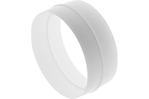 REPA MARKET 150 mm / 15 cm łącznik rurowy do węża powietrza, okrągły, elastyczny, do podłączenia rur rurowych, biały