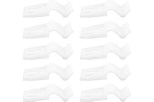 eMagTech 10pcs Bath Panel Clips Acrylic Bath Board Clip Accessories for Modern Bathroom Accessories Installation 22x50x58mm White