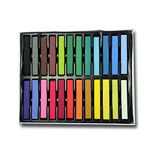 Priono® Haarkreide – 24 Farben – für Kinder und Erwachsene – auswaschbar und ungiftig! - 2