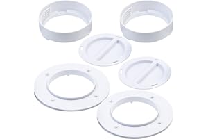 Sichler Exclusive Klimaanlage Abluft Wand: 2er-Set Universal Abluft-Wandanschlüsse für Klimaanlagen, Ø 15 cm (Wanddurchführung für Klimaanlage, Wandanschluss Mobile Klimaanlage, Klimaschlauch)