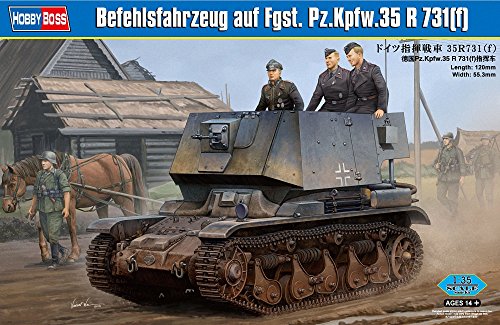 Hobbyboss 1:35 Scale Befehlsfahrzeug auf Fgst. Pz.Kpfw.35 R 731 (f) Assembly Kit