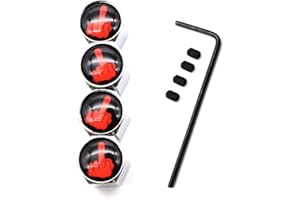 Dsycar Bouchons de Valve Anti-vol de 1Set, Chapeaux de poussière de Voiture, Couverture de Tige de Valve pour la Voiture, vélo, Moto