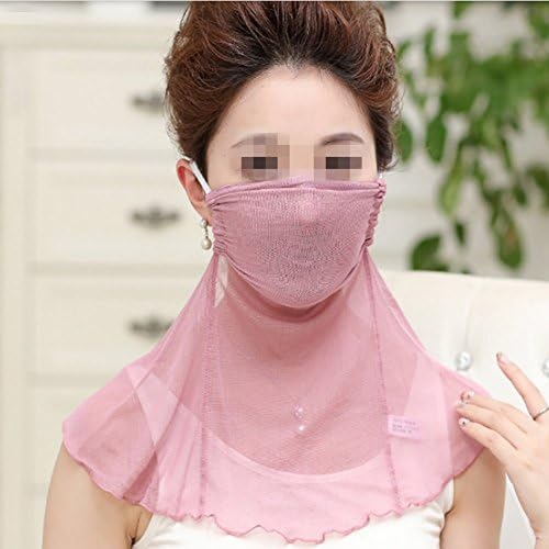 Silk Bike Sunscreen Mask Multifunctional Scarf Women Scarf Thin Silk Knitted Collar Mesh Neck Strap