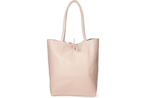 Chicca Borse Borsa a Mano Shopper da donna in pelle made in Italy - 40x36x11 cm
